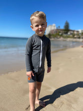 One Piece Rashguard Suit - Charcoal