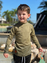 Rashguard Top - Khaki Olive