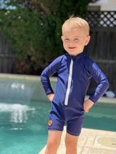 One Piece Rashguard Suit - Navy Blue