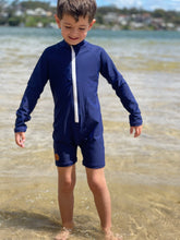 One Piece Rashguard Suit - Navy Blue