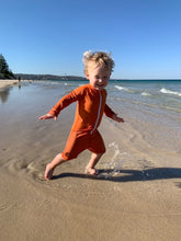 One Piece Rashguard Suit - Rust Orange - Size 000 Only Left!