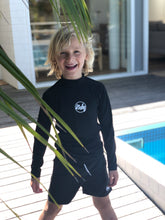 White Logo - Rashguard Top - Black