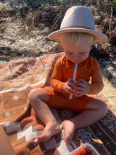 One Piece Rashguard Suit - Rust Orange - Size 000 Only Left!