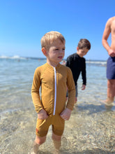 One Piece Rashguard Suit - Golden Mustard