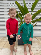 One Piece Rashguard Suit - Forest Green