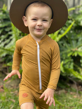 One Piece Rashguard Suit - Golden Mustard