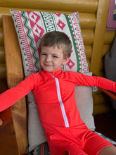 One Piece Rashguard Suit - Flaming Orange