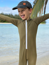 One Piece Rashguard Suit - Khaki Olive