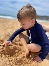 One Piece Rashguard Suit - Navy Blue