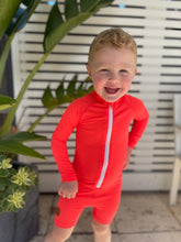 One Piece Rashguard Suit - Flaming Orange