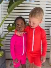 One Piece Rashguard Suit - Flaming Orange