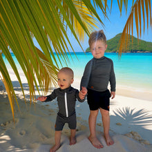 One Piece Rashguard Suit - Charcoal