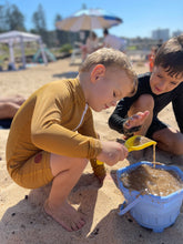 One Piece Rashguard Suit - Golden Mustard