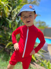 One Piece Rashguard Suit - Red