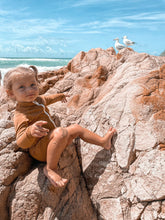 One Piece Rashguard Suit - Golden Mustard