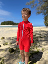 One Piece Rashguard Suit - Flaming Orange