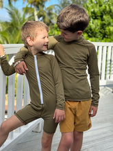 One Piece Rashguard Suit - Khaki Olive