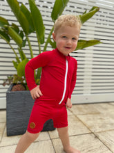 One Piece Rashguard Suit - Red