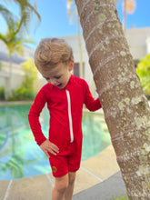 One Piece Rashguard Suit - Red