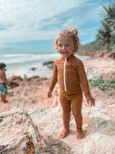 One Piece Rashguard Suit - Golden Mustard