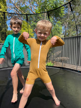 One Piece Rashguard Suit - Golden Mustard