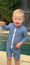 One Piece Rashguard Suit - Hamptons Blue